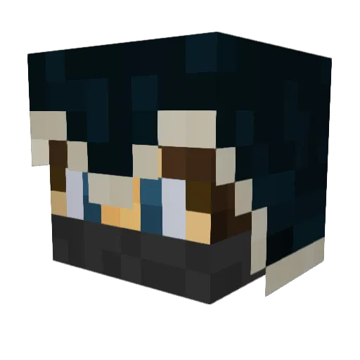 Nilved3 Minecraft avatar head, 3D render