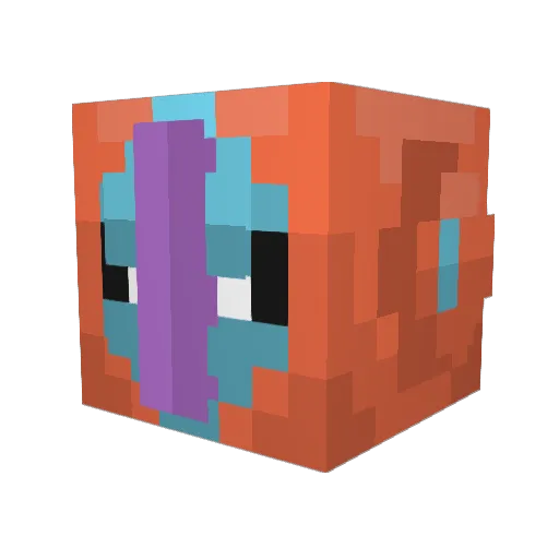 Nilzzs Minecraft avatar head, 3D render