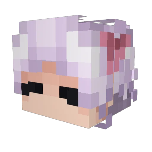Nim04ka Minecraft avatar head, 3D render