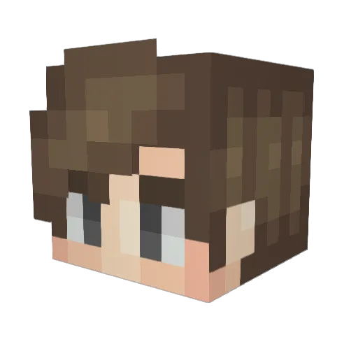 Nimali2333 Minecraft avatar head, 3D render