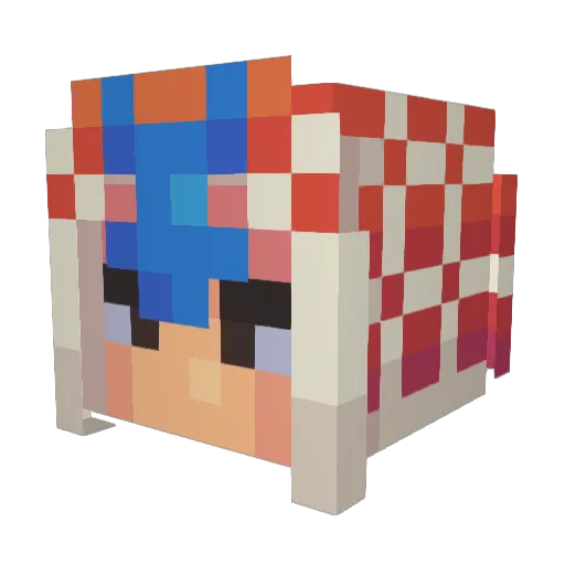 Nimbus93 Minecraft avatar head, 3D render