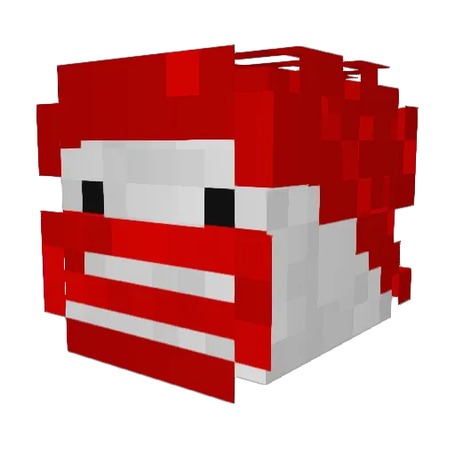 Nimcko Minecraft avatar head, 3D render