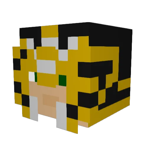 Nimenim Minecraft avatar head, 3D render