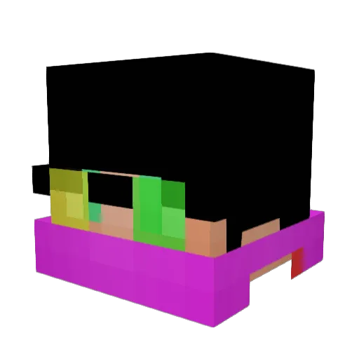 Nimicry Minecraft avatar head, 3D render
