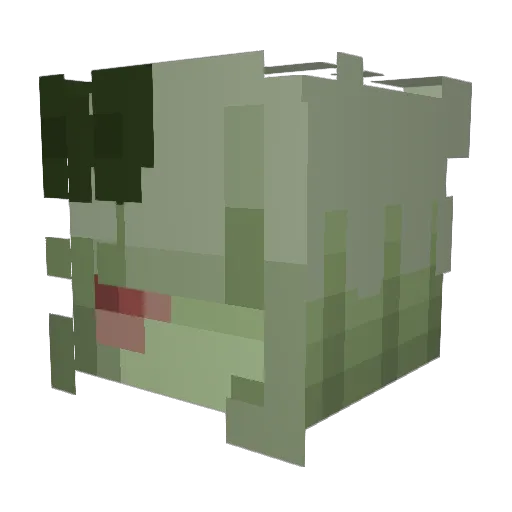 Nimikecske Minecraft avatar head, 3D render