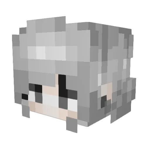 Nimil Minecraft avatar head, 3D render