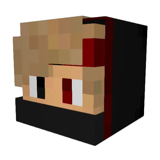 Nimiss Minecraft avatar head, 3D render