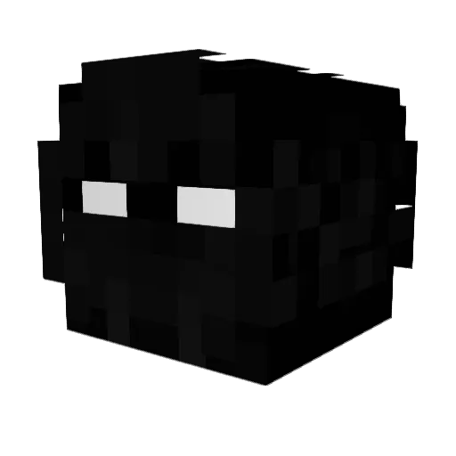Nimkee Minecraft avatar head, 3D render