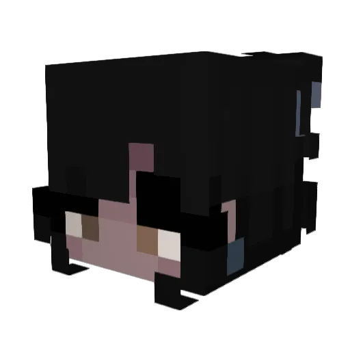 Nimla Minecraft avatar head, 3D render