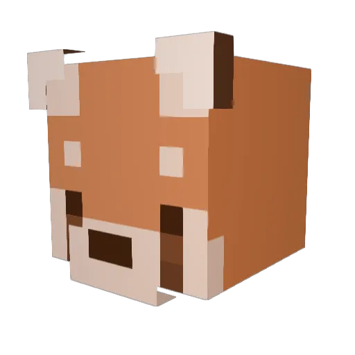 Nimmmie Minecraft avatar head, 3D render