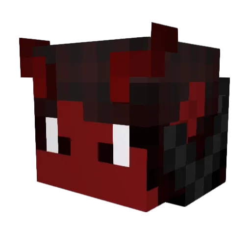 NimoderHero Minecraft avatar head, 3D render
