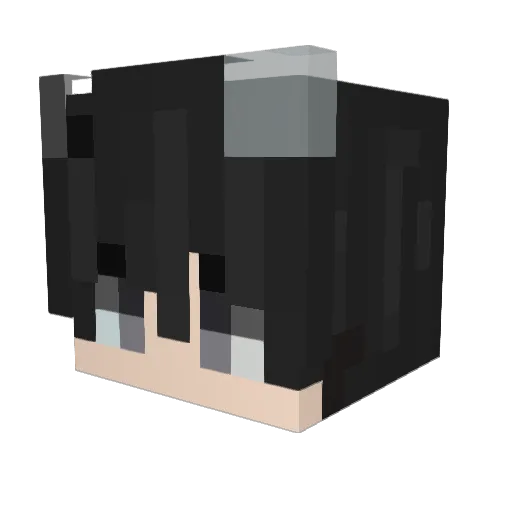 Nimoka09 Minecraft avatar head, 3D render