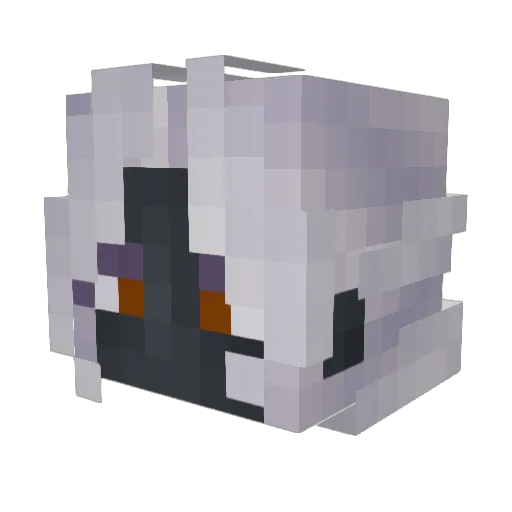 Nimora1974 Minecraft avatar head, 3D render