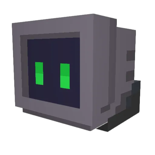 Nimord Minecraft avatar head, 3D render