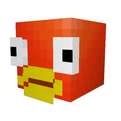 Nimox76 Minecraft avatar head, 3D render