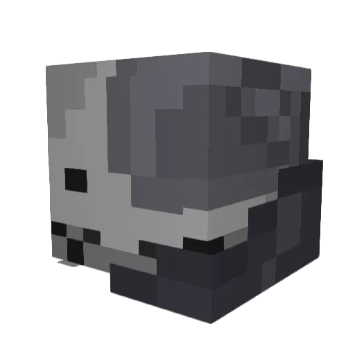Nimpleton Minecraft avatar head, 3D render