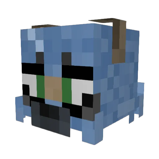 Nimro72 Minecraft avatar head, 3D render