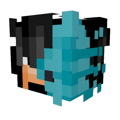 Nimrodli Minecraft avatar head, 3D render