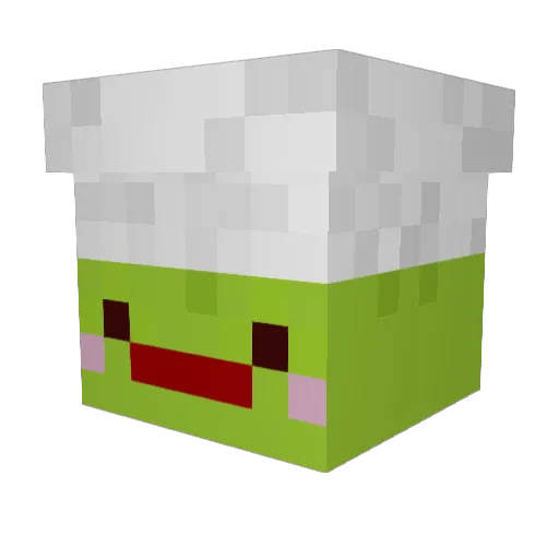 NimsterWolf Minecraft avatar head, 3D render