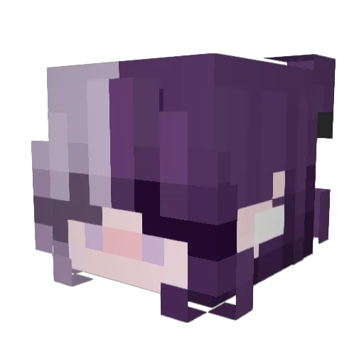 NimueAkuma Minecraft avatar head, 3D render