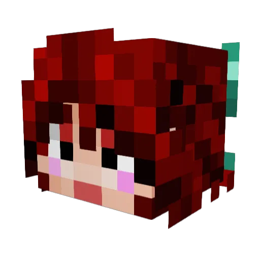 Nimy__ Minecraft avatar head, 3D render
