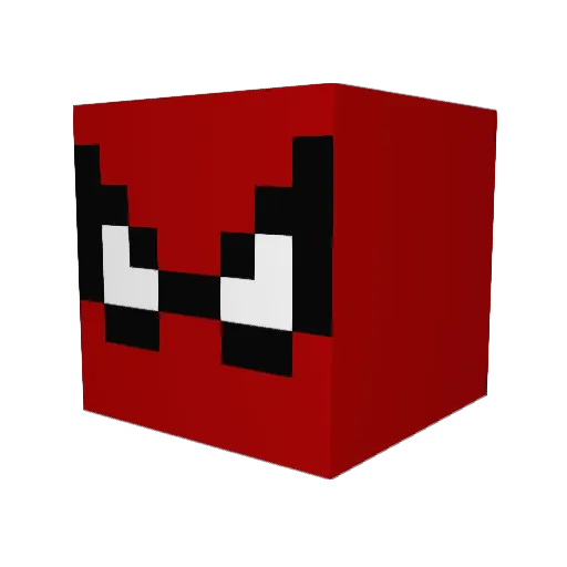 Nimz1 Minecraft avatar head, 3D render