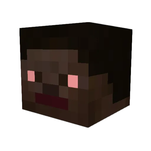 NinDziad Minecraft avatar head, 3D render