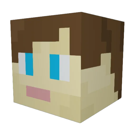 NinToby Minecraft avatar head, 3D render
