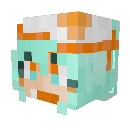 NinYork13 Minecraft avatar head, 3D render