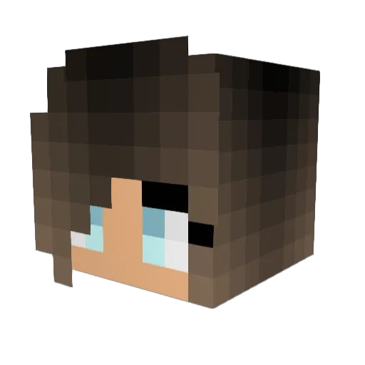 NinaKiwi Minecraft avatar head, 3D render