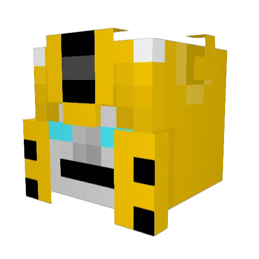 NinaNewb Minecraft avatar head, 3D render