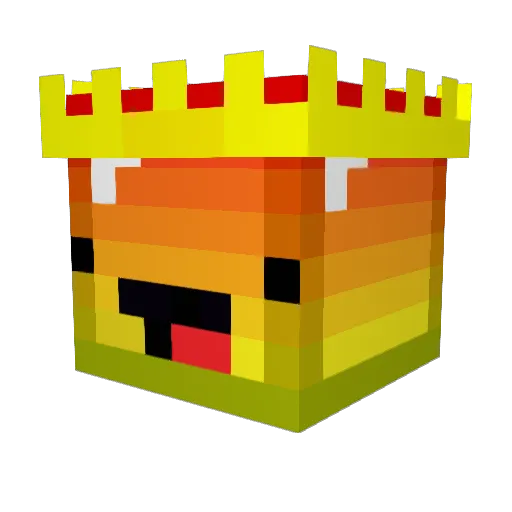 NinaNinjaTurtle Minecraft avatar head, 3D render