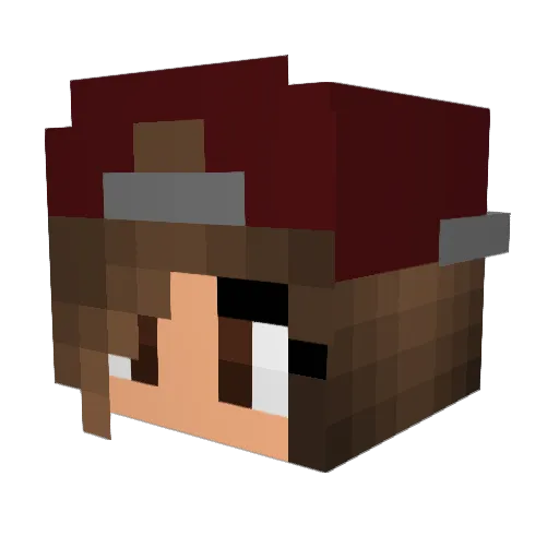 Nina_Nee Minecraft avatar head, 3D render