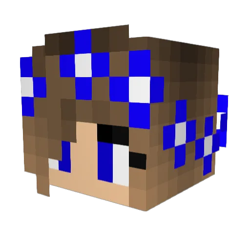 Ninaa21 Minecraft avatar head, 3D render