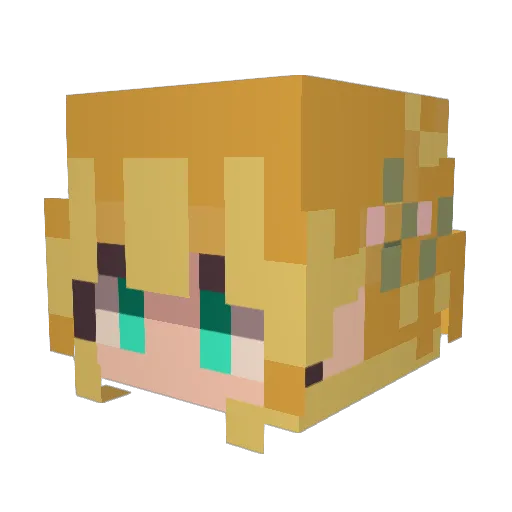 Minecraft-Avatar von Ninajasmin27: Kopf als 3D-Render