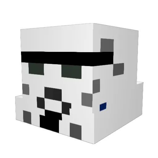 Ninakan Minecraft avatar head, 3D render