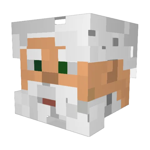 NinalDede Minecraft avatar head, 3D render