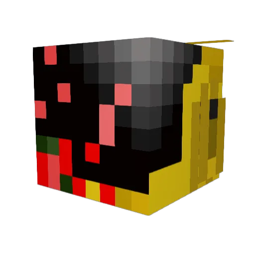 Ninchat Minecraft avatar head, 3D render