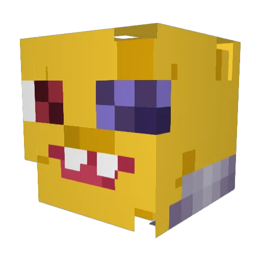 Nincompoop Minecraft avatar head, 3D render