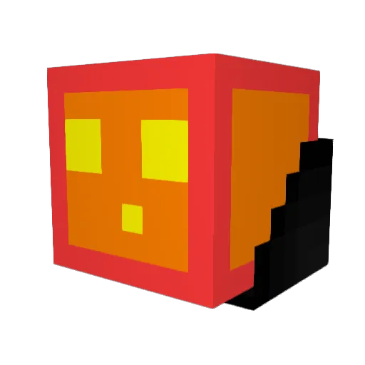 Nindrag0 Minecraft avatar head, 3D render