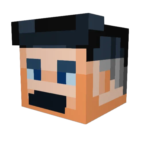 NineCheeseCakes Minecraft avatar head, 3D render