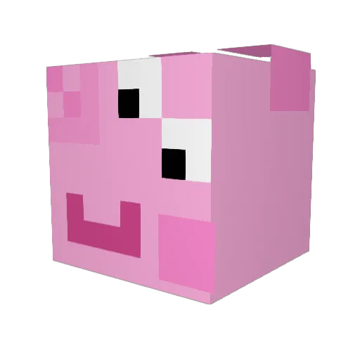 NineSevxnty Minecraft avatar head, 3D render