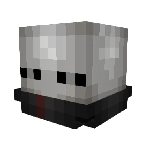 NineTailssssss Minecraft avatar head, 3D render