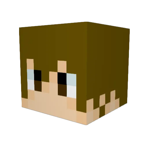 NineToedNick Minecraft avatar head, 3D render