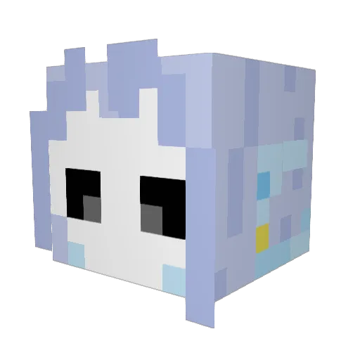 Nine_Pies Minecraft avatar head, 3D render