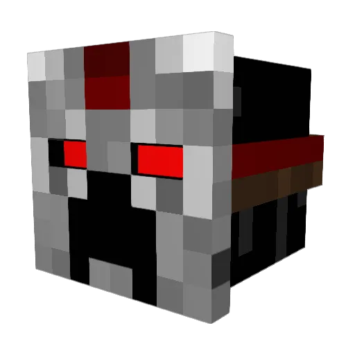 Ninef Minecraft avatar head, 3D render