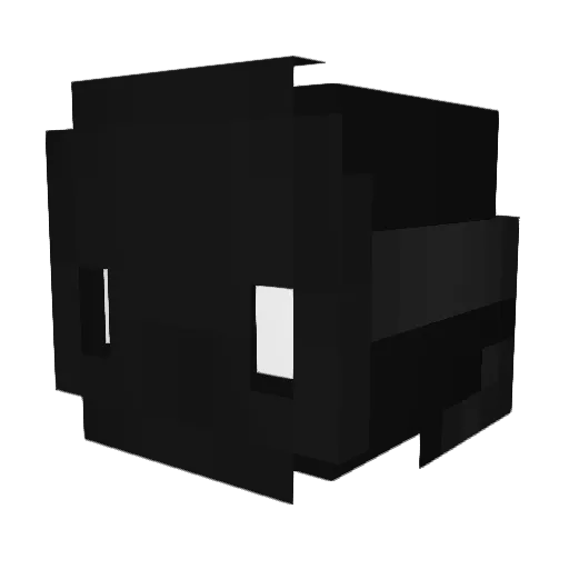 Ninelie Minecraft avatar head, 3D render