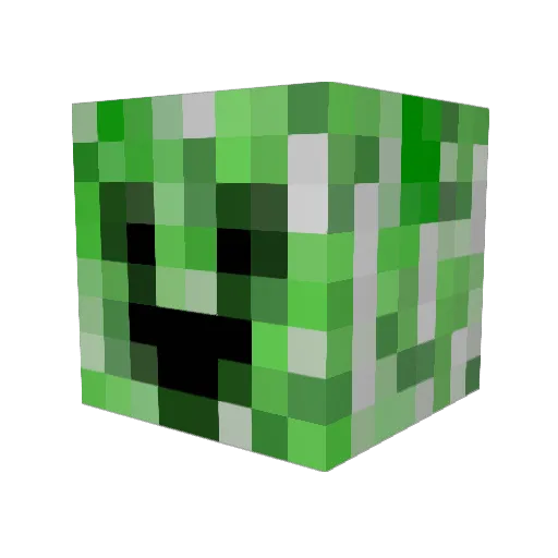 Niners11 Minecraft avatar head, 3D render