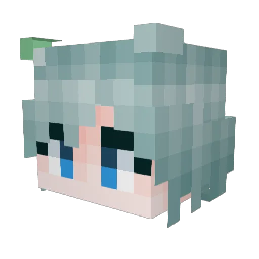 Ninety_fivE Minecraft avatar head, 3D render