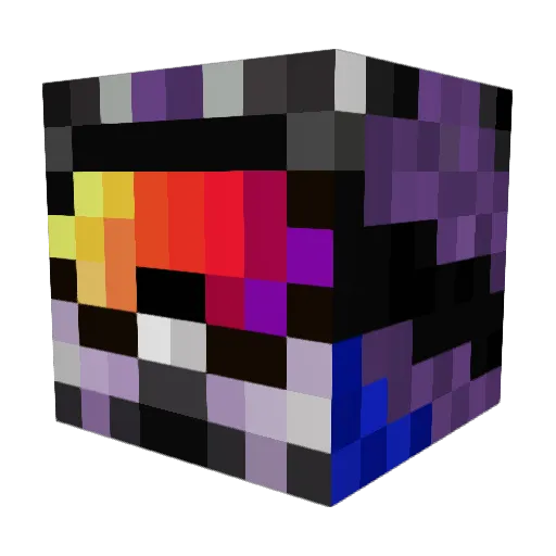 NinexMC Minecraft avatar head, 3D render